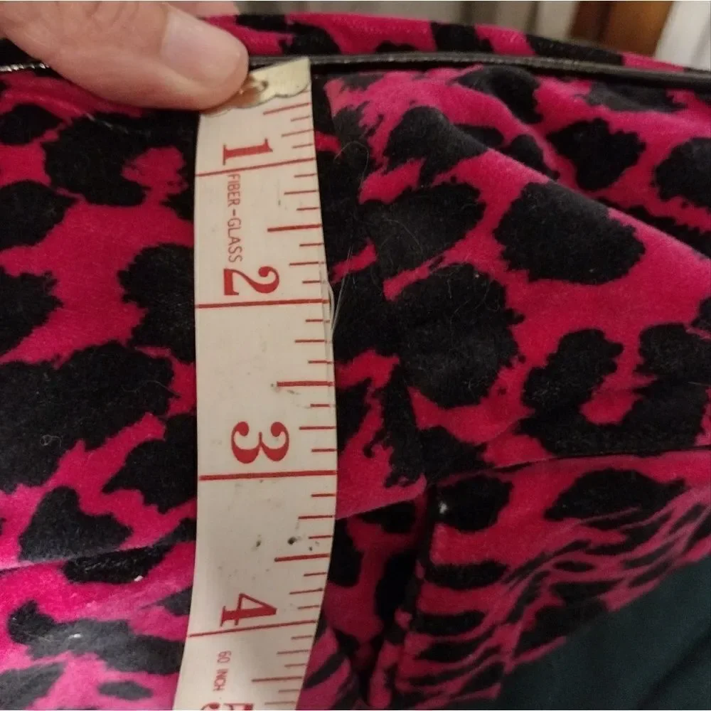 Betsey Johnson Hottie Spottie velour hobo bag
